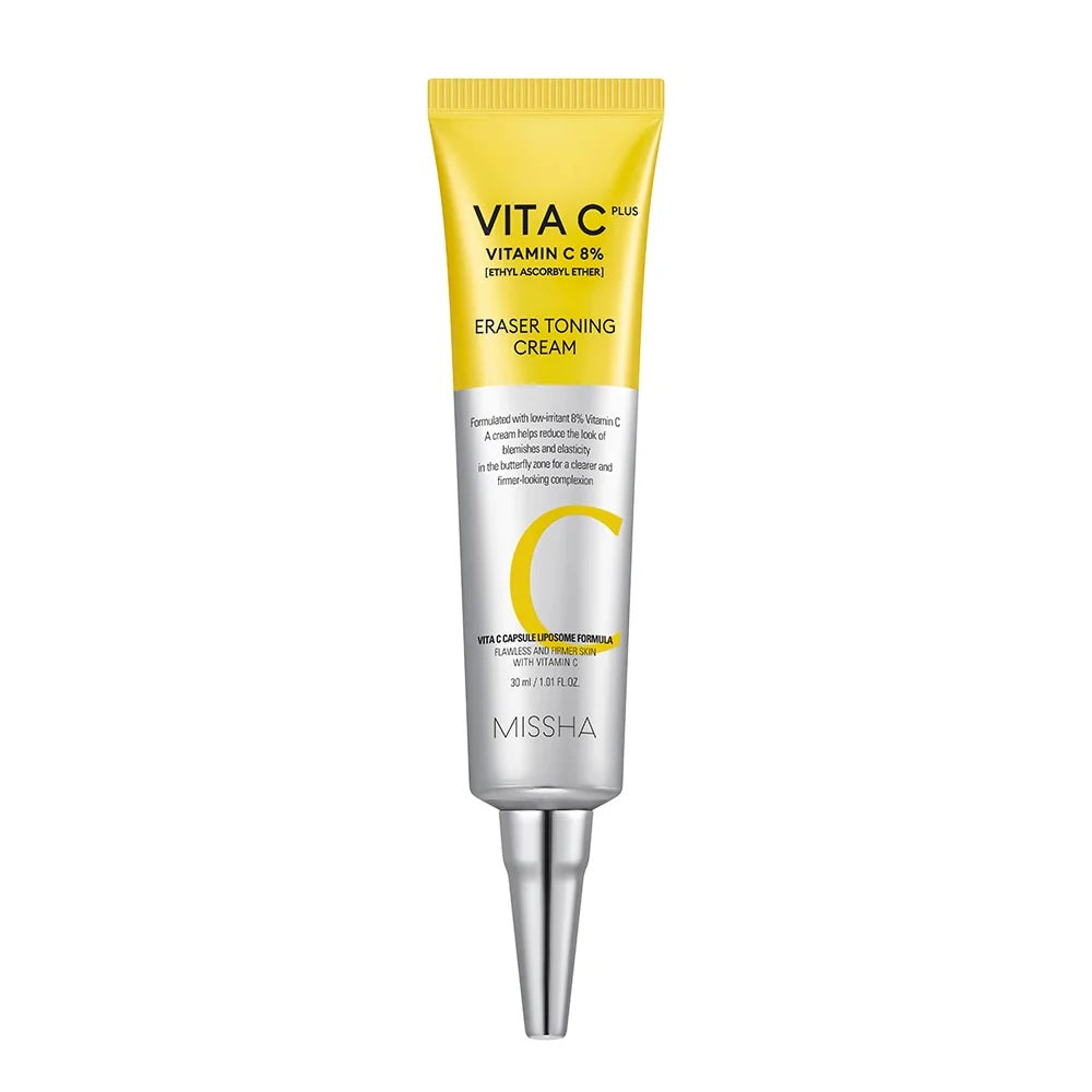MISSHA MISSHA Vita C Plus Eraser Toning Cream 30ml - hydrating - front bottle shot