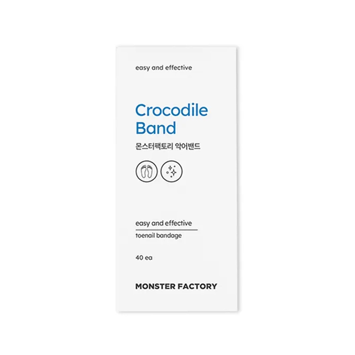 MONSTER FACTORY MONSTER FACTORY Crocodile Band 40ea - anti-aging - front bottle shot