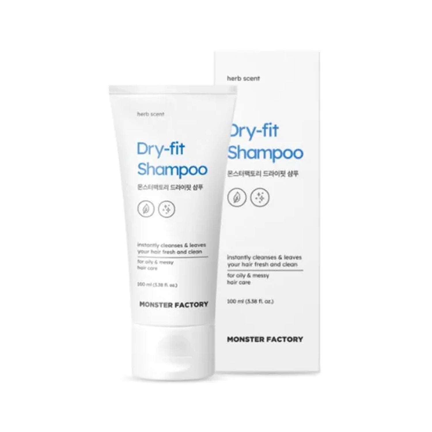 MONSTER FACTORY MONSTER FACTORY Dry-fit Shampoo 100ml - cleansing - front bottle shot