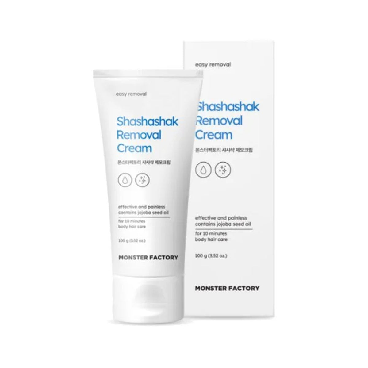 MONSTER FACTORY MONSTER FACTORY Shashashak Removal Cream 100g - hydrating - front bottle shot