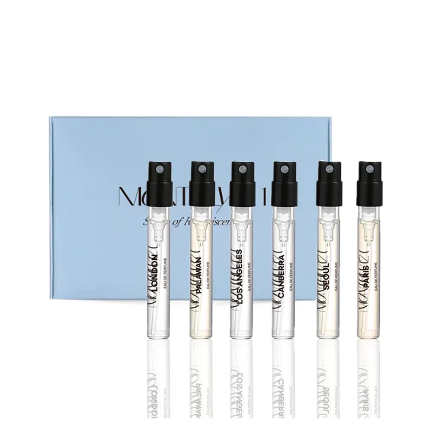 MONTHLY121 MONTHLY121 Discovery EDP Set (2ml × 6 Vials) - sun protection - front bottle shot