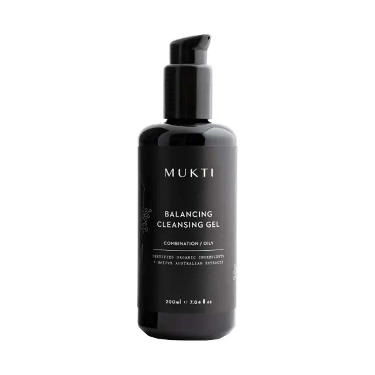 MUKTI MUKTI Balancing Cleansing Gel 200ml - soothing - front bottle shot