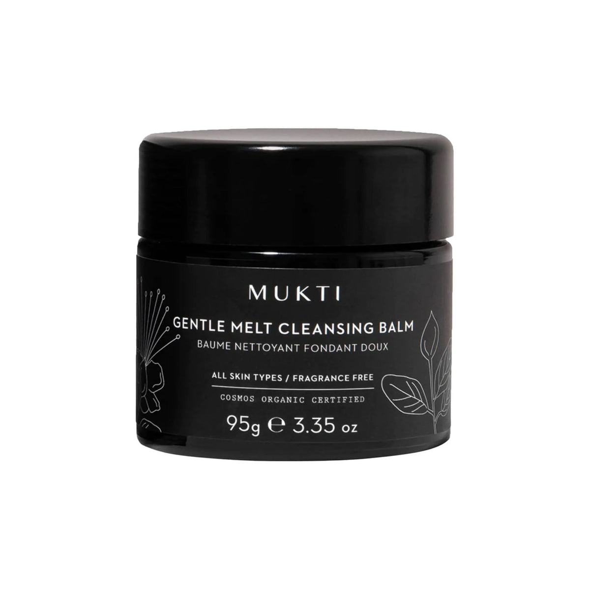 MUKTI MUKTI Gentle Melt Cleansing Balm 95g - hydrating - front bottle shot