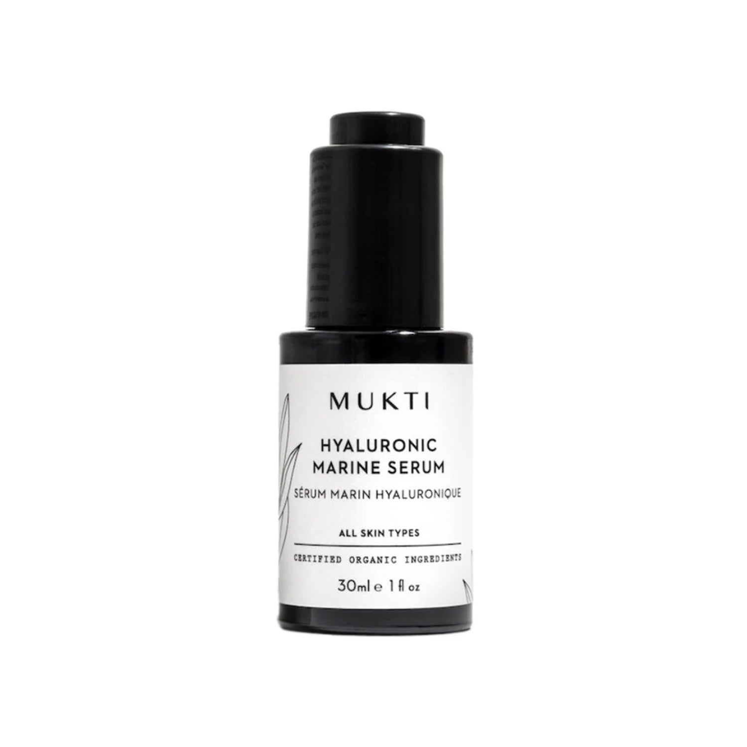 MUKTI MUKTI Hyaluronic Marine Serum 30ml - hydrating - front bottle shot