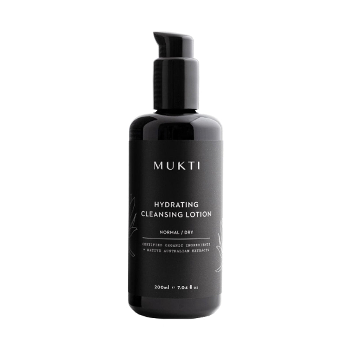 MUKTI MUKTI Hydrating Cleansing Lotion 200ml - hydrating - front bottle shot