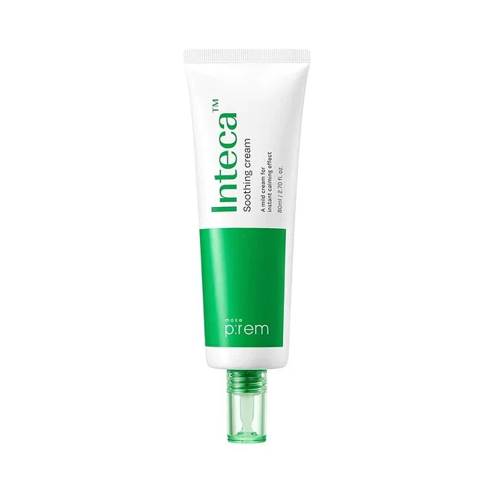 make p:rem make p:rem Inteca Soothing Cream 80ml - hydrating - front bottle shot