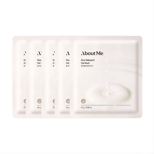 About Me About Me Rice Makgeolli Gel Mask 5ea - hydrating - front bottle shot