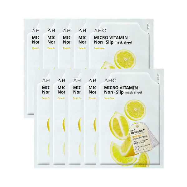 AHC AHC Microvitamin Non-Slip Mask Pack 33ml * 10EA - soothing - front bottle shot