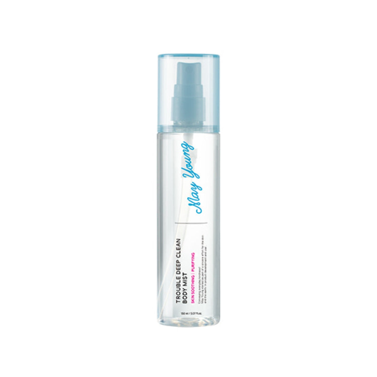 May Young May Young Trouble Deep Clean Body Mist Unscented 150ml - soothing - front bottle shot