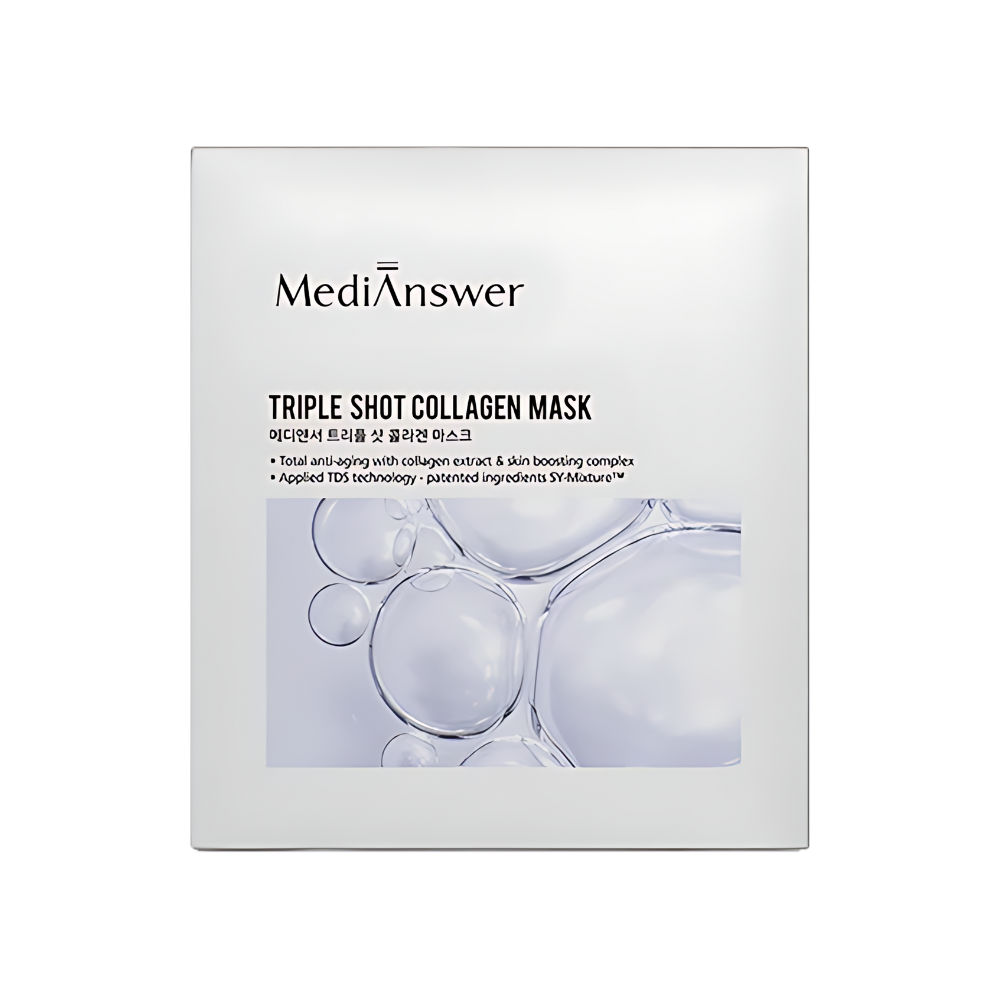 MediAnswer MediAnswer Triple Shot Collagen Mask 37g * 8ea - soothing - front bottle shot