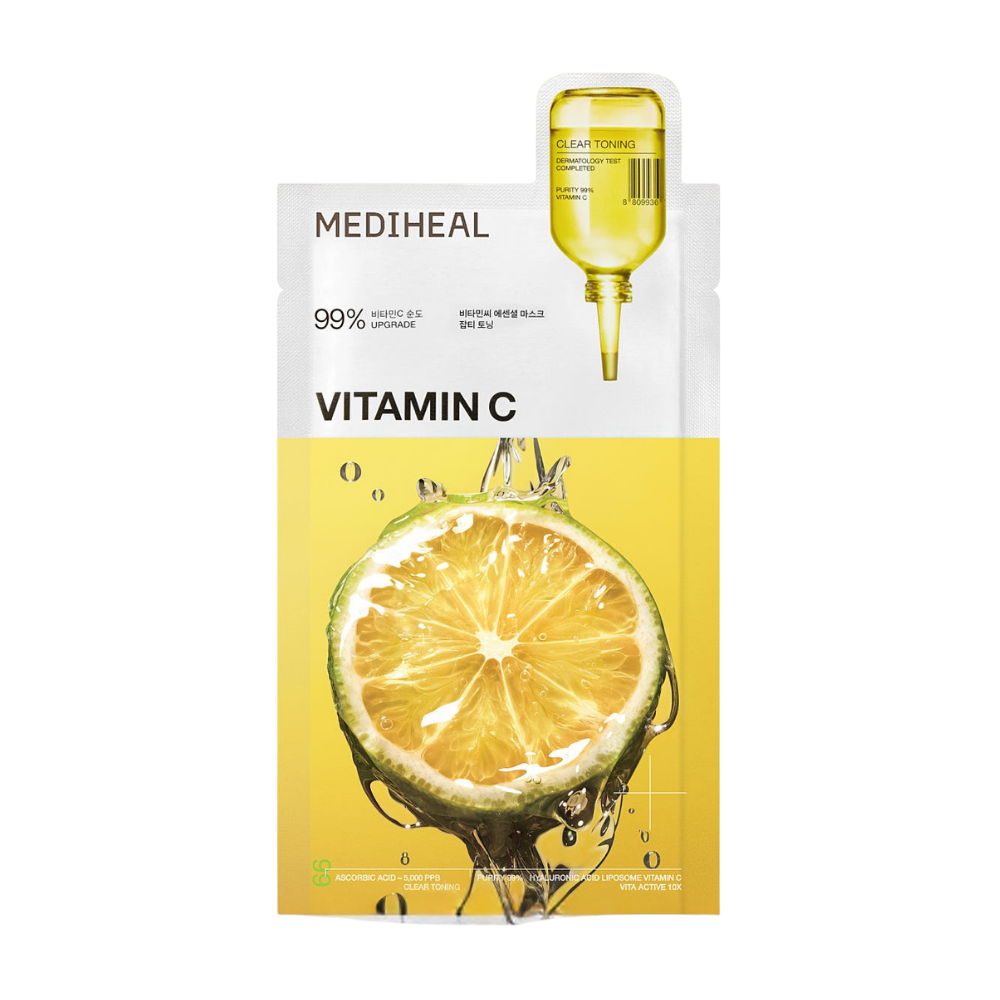 MEDIHEAL Mediheal Vita Essential Mask 24ml 1BOX (10ea) - brightening - front bottle shot