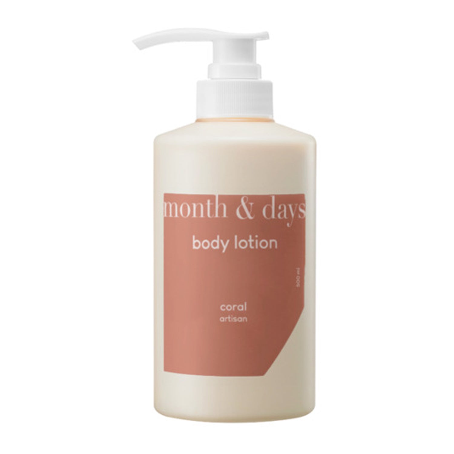 Month & Days Month & Days Perfume Body Lotion Coral Artisan 500ml - hydrating - front bottle shot