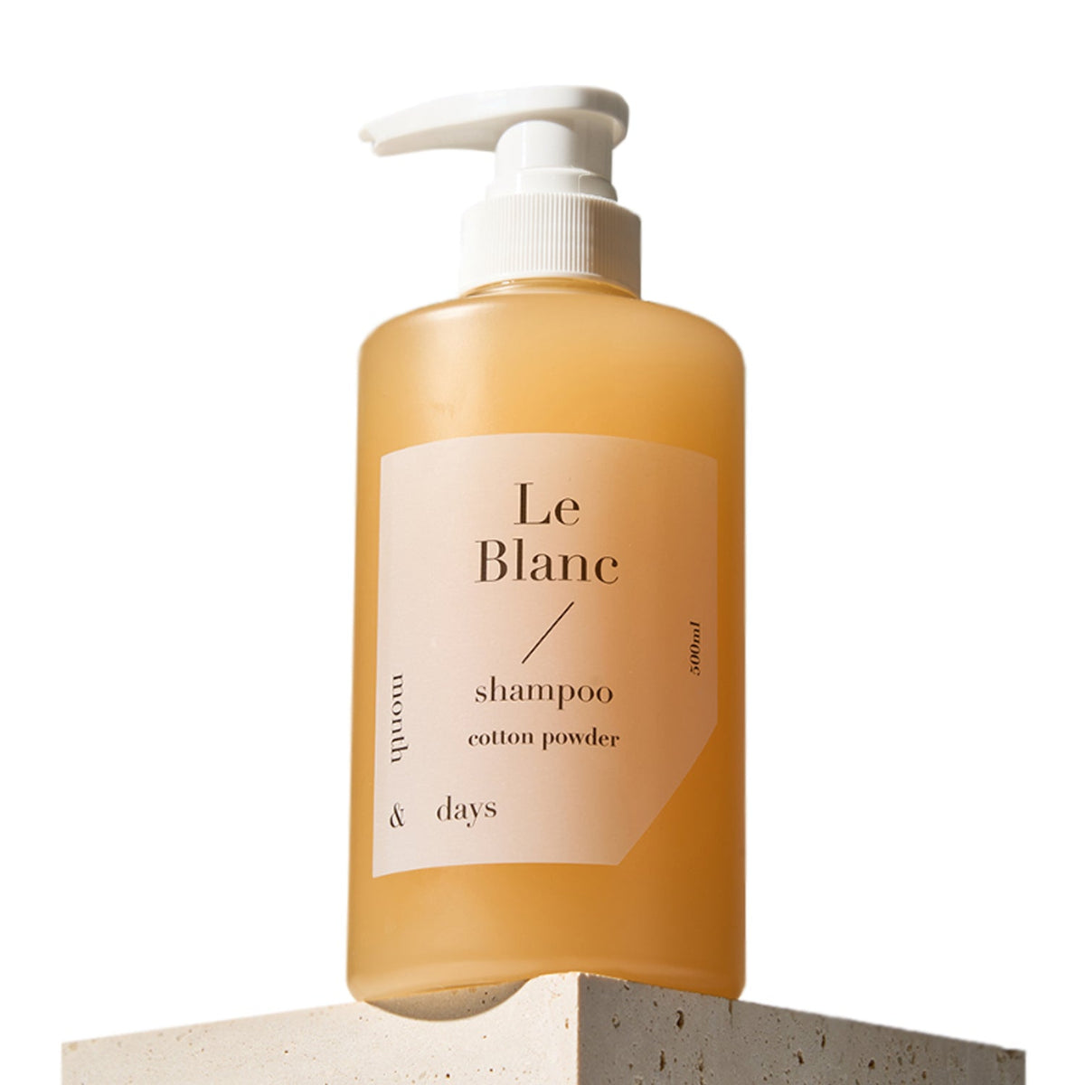 Month & Days Month & Days Perfume Hair Le Blanc Shampoo 500ml - daily care - front bottle shot