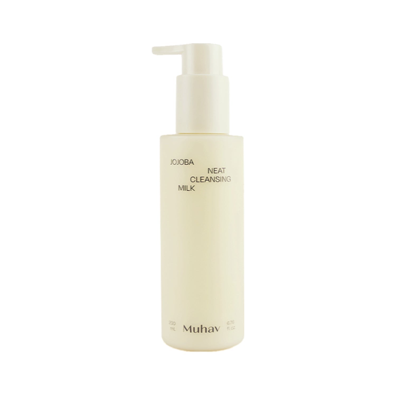 Muhav Muhav Jojoba Neat Cleansing Milk 200ml - soothing - front bottle shot