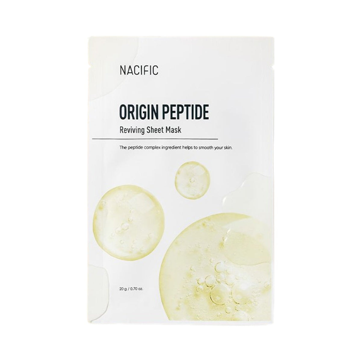NACIFIC NACIFIC Origin Peptide Reviving Sheet Mask 10 Sheets - hydrating - front bottle shot