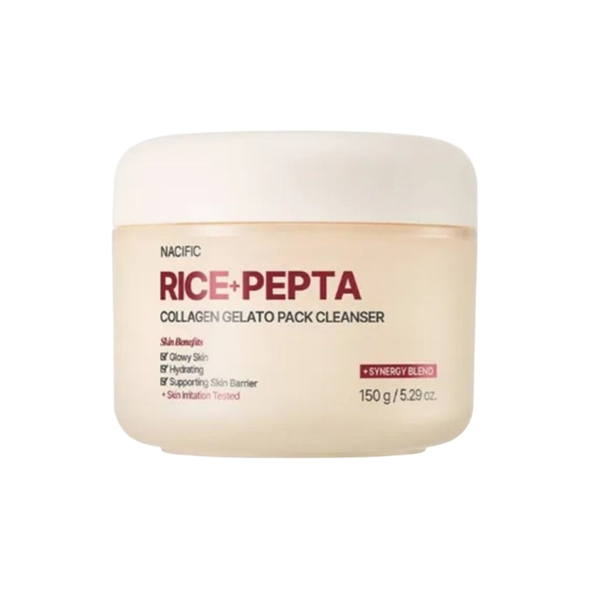 NACIFIC NACIFIC Rice Pepta Collagen Gelato Pack Cleanser 150g - pore care - front bottle shot