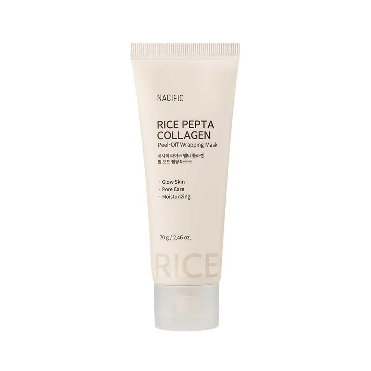 NACIFIC NACIFIC Rice Pepta Collagen Peel-Off Wrapping Mask 70g - hydrating - front bottle shot