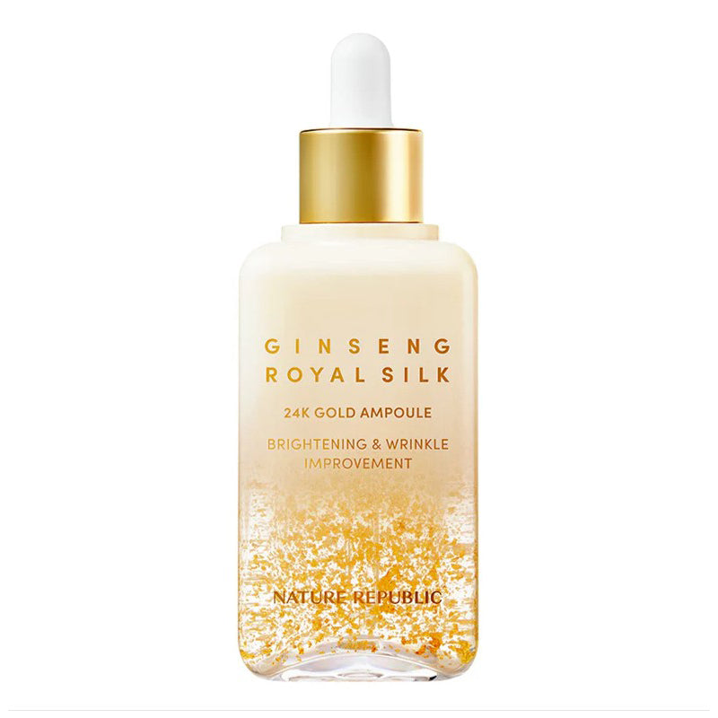NATURE REPUBLIC NATURE REPUBLIC Ginseng Royal Silk 24K Gold Ampoule 100ml - brightening - front bottle shot