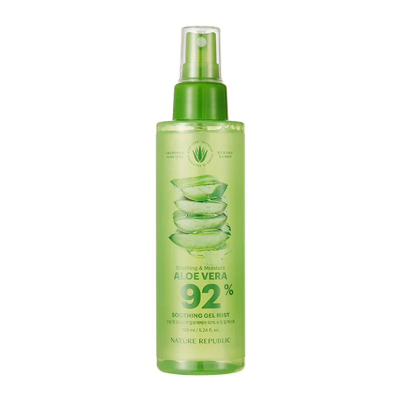 NATURE REPUBLIC NATURE REPUBLIC Soothing & Moisture Aloe Vera 92% Soothing Gel Mist 150ml - hydrating - front bottle shot