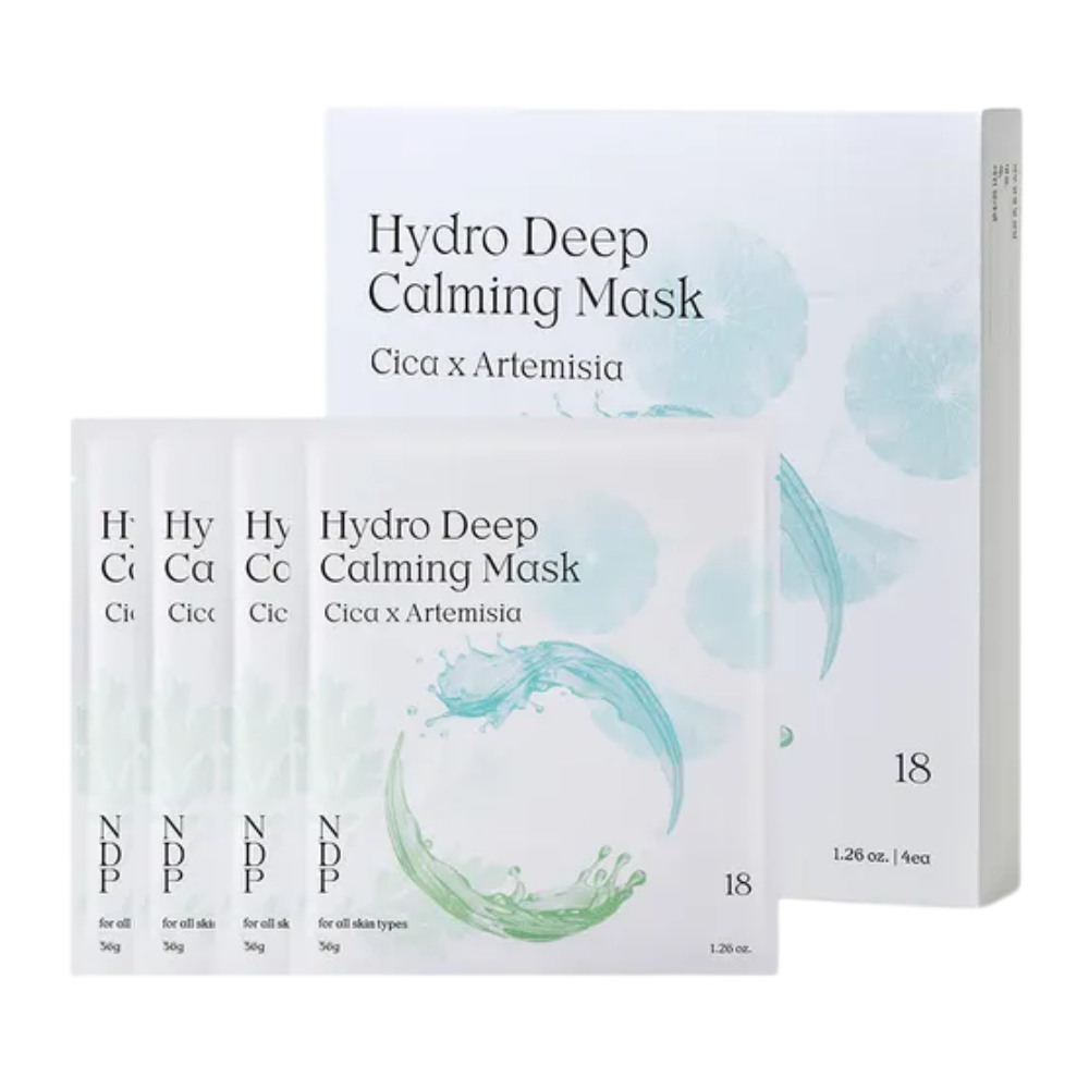 NDP NDP Cica x Mugwort Hydro Deep Calming Mask (4 Sheet) - hydrating - front bottle shot