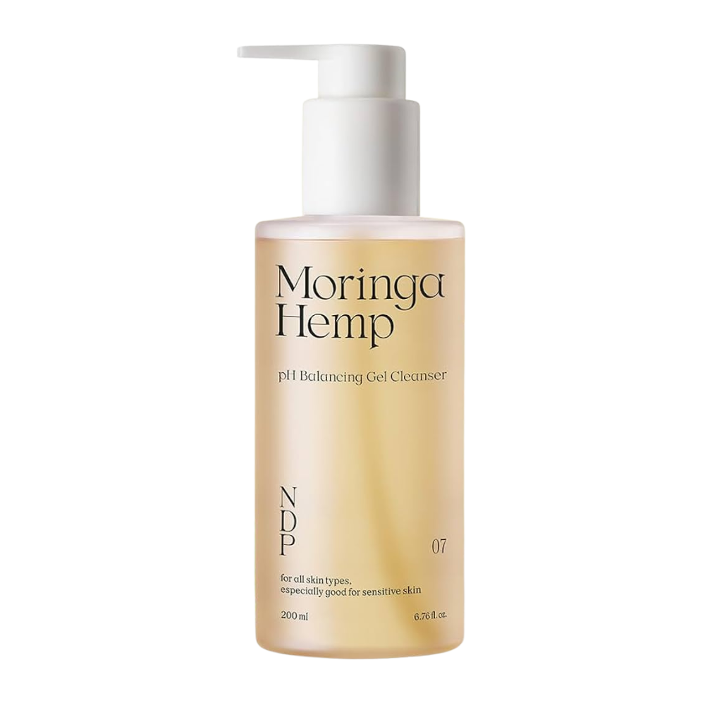NDP NDP Moringa Hemp pH Balancing Gel Cleanser 200ml - hydrating - front bottle shot