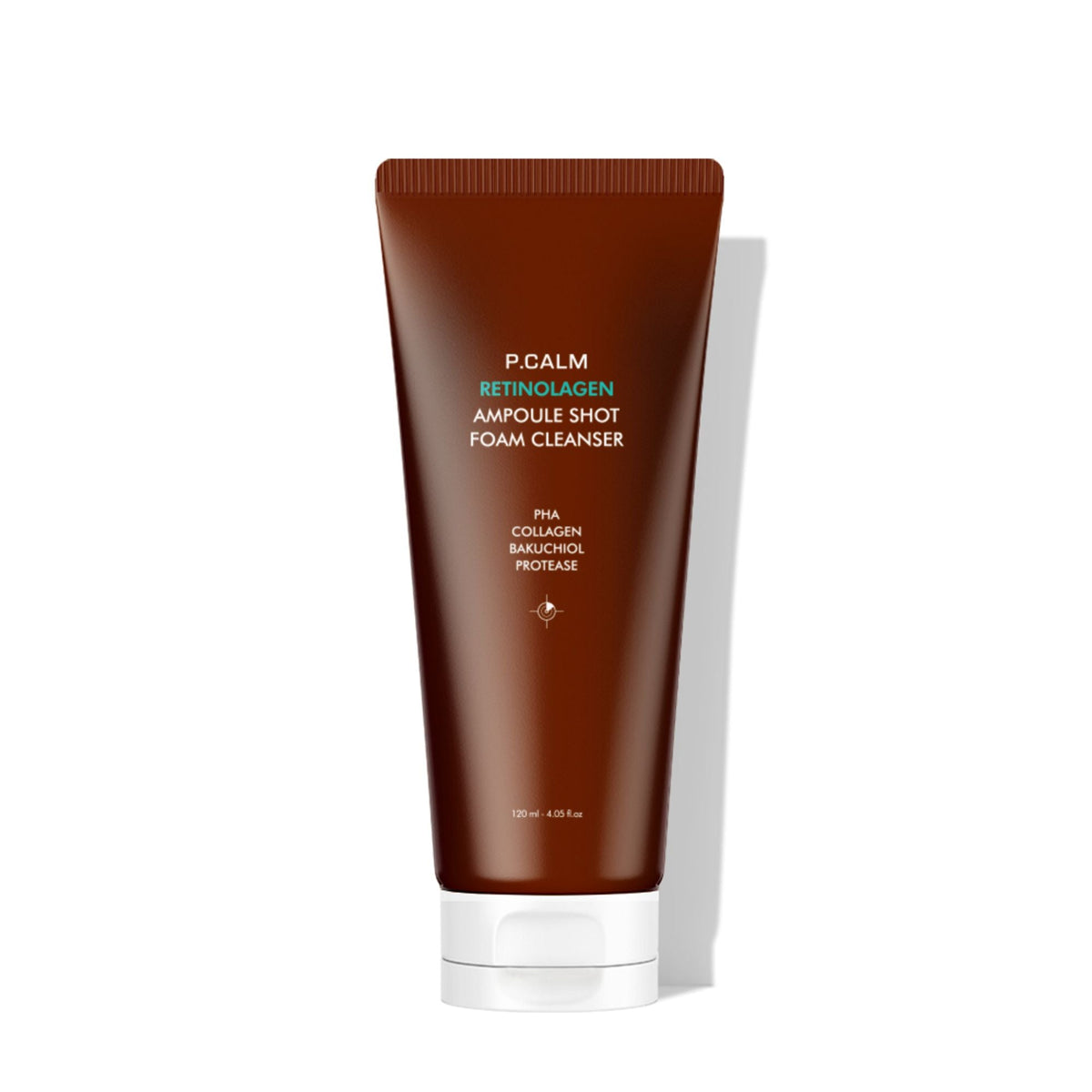 P.CALM P.CALM Retinolagen Ampoule Shot Foam Cleanser 120ml - soothing - front bottle shot