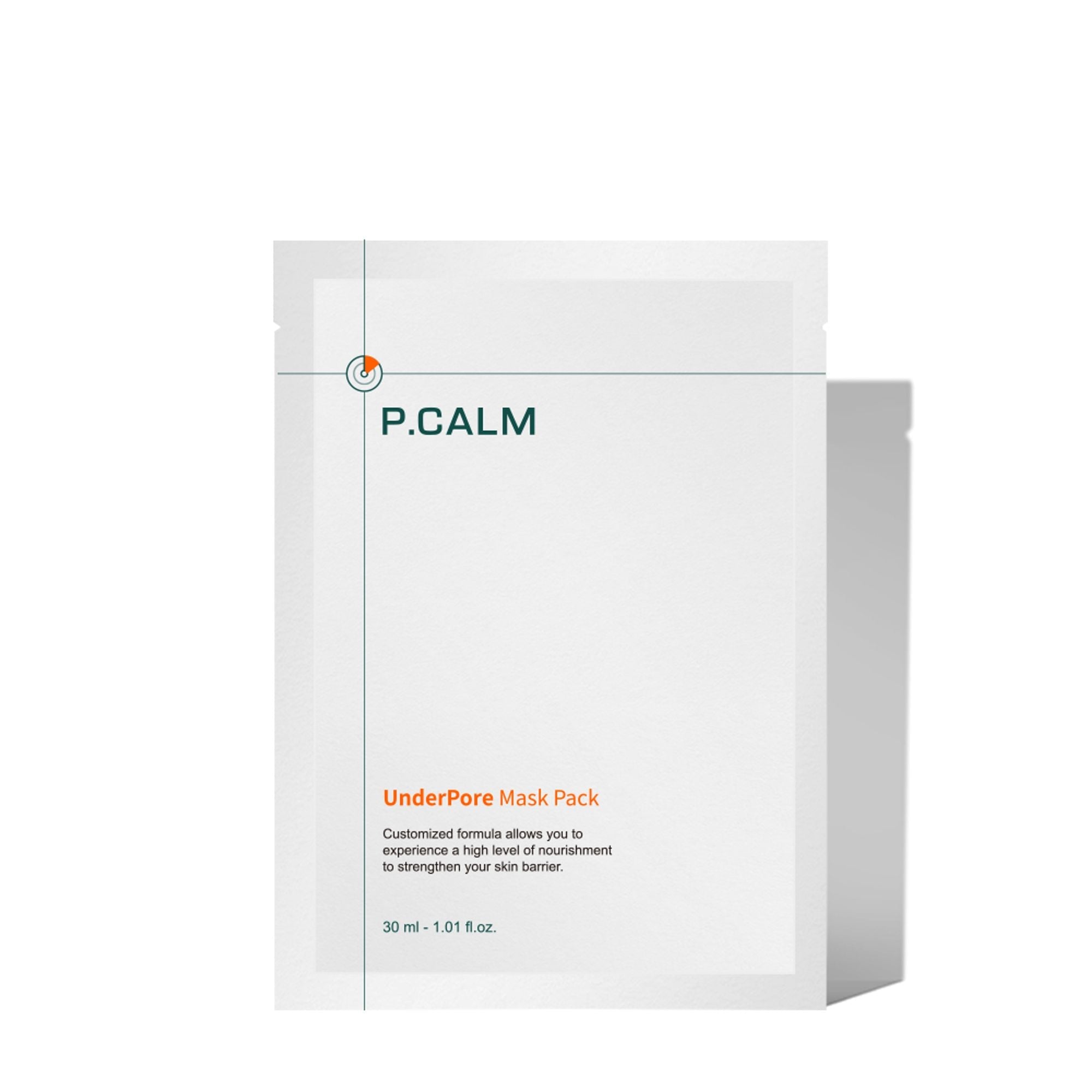P.CALM P.CALM UnderPore Mask Pack 30ml x 5ea - soothing - front bottle shot