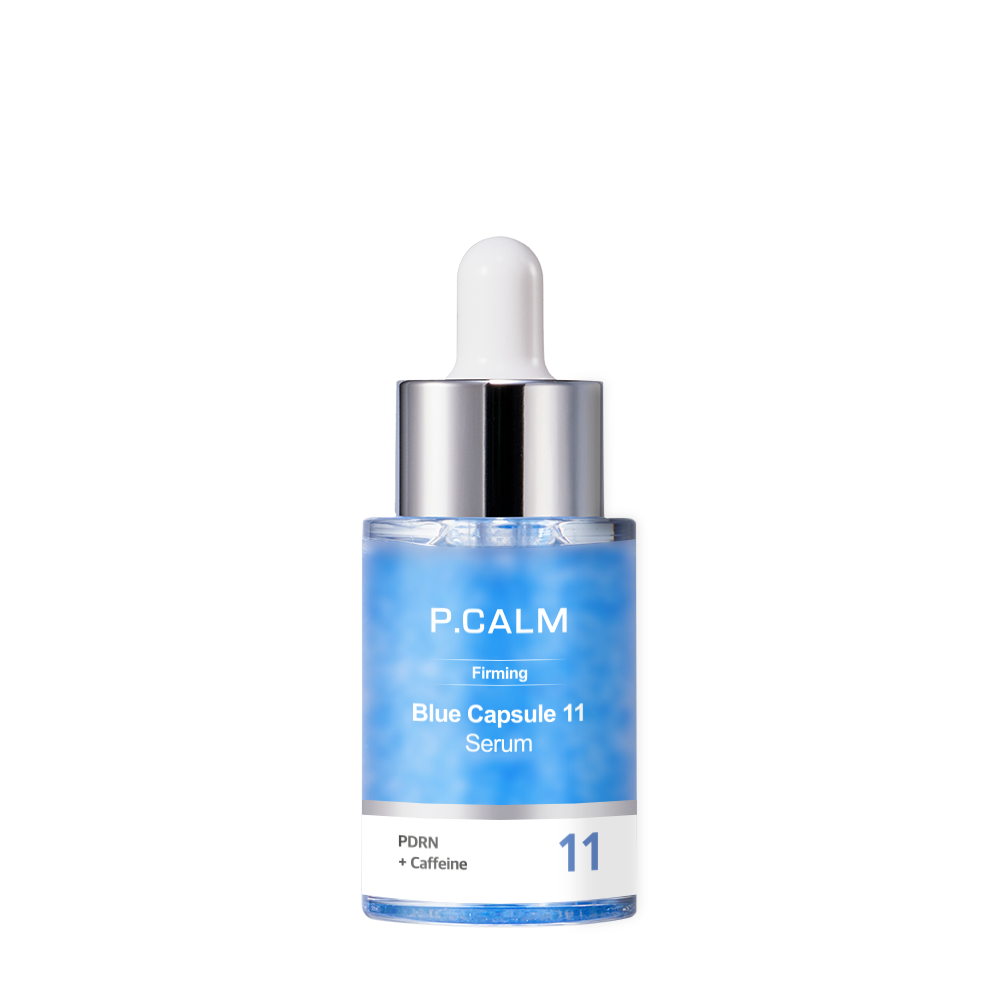 P.CALM P.CALM PDRN Caffeine Blue Capsule 11 Serum 30ml - soothing - front bottle shot