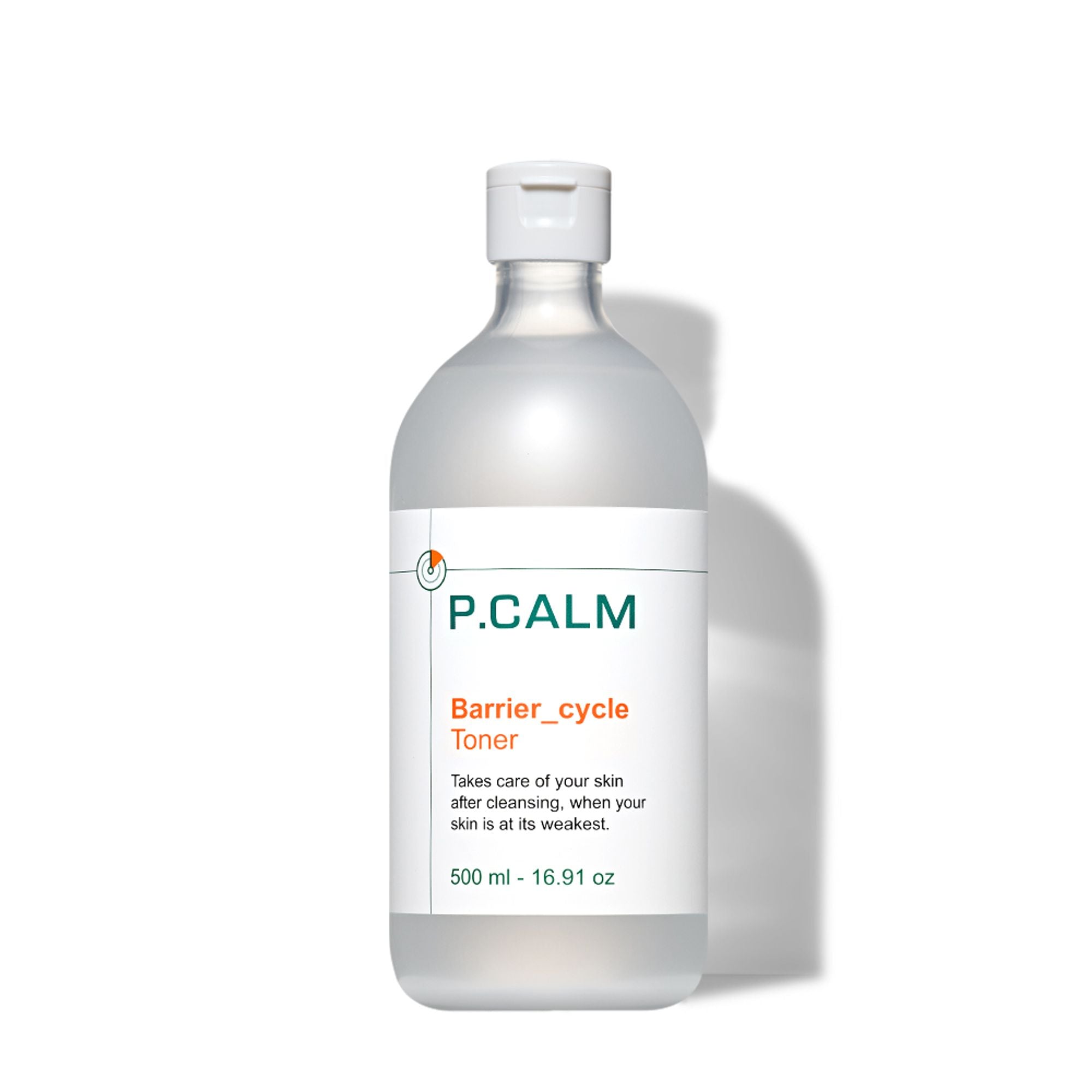 P.CALM P.CALM Barrier Cycle Toner 500ml - soothing - front bottle shot
