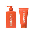 NOOFF NOOFF Color Shampoo & No-Wash Treatment 2-Piece Gift Set (Towel Included) - hydrating - front bottle shot
