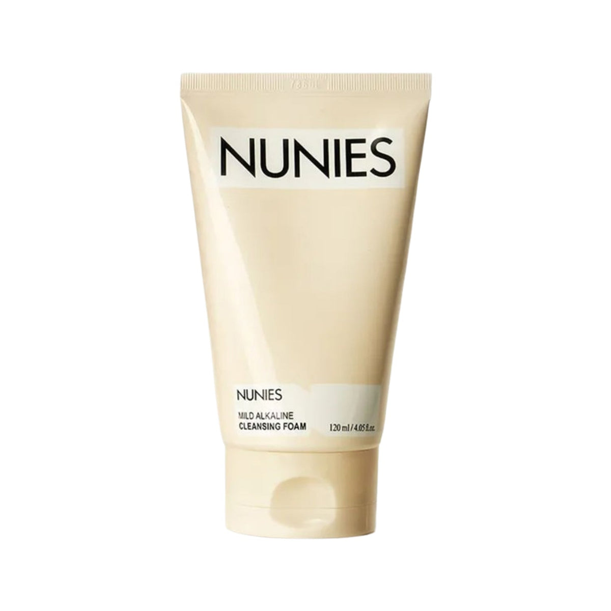 NUNIES NUNIES Mild Alkaline Cleansing Foam Hyaluron Whip 120ml - hydrating - front bottle shot