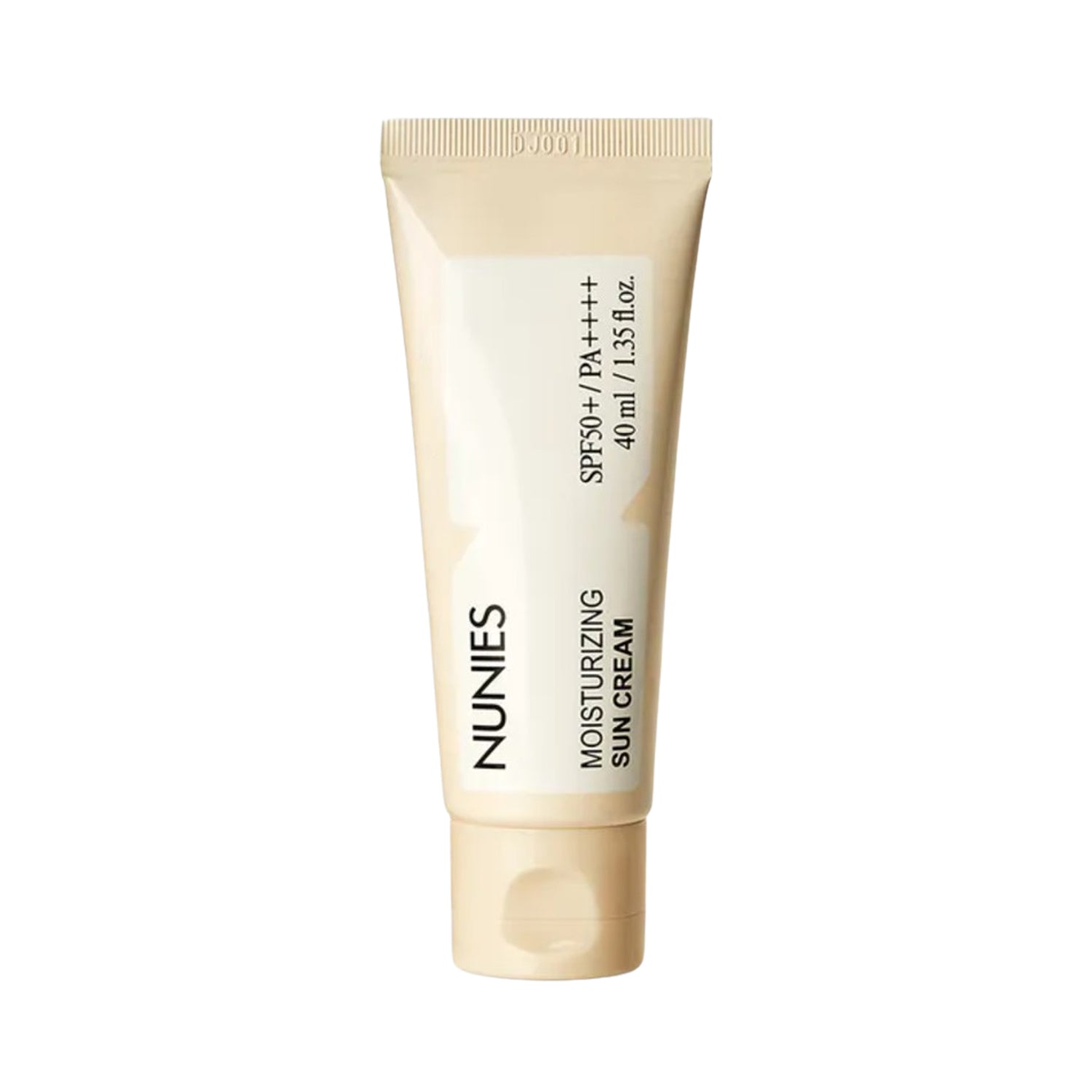 NUNIES NUNIES Moisturizing Sun Cream SPF50+ PA++++ 40ml - hydrating - front bottle shot