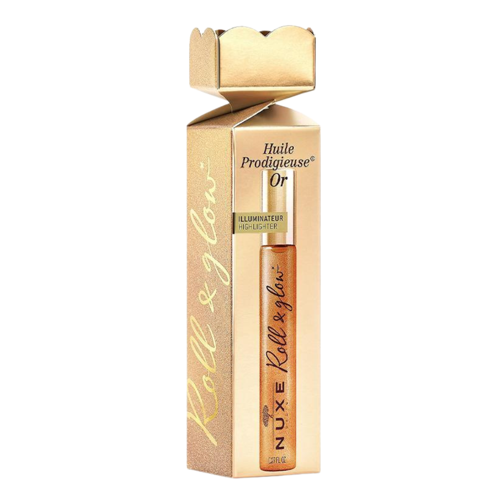 NUXE NUXE Huile Prodigieuse Gold Shimmer Roll-On 8ml - brightening - front bottle shot