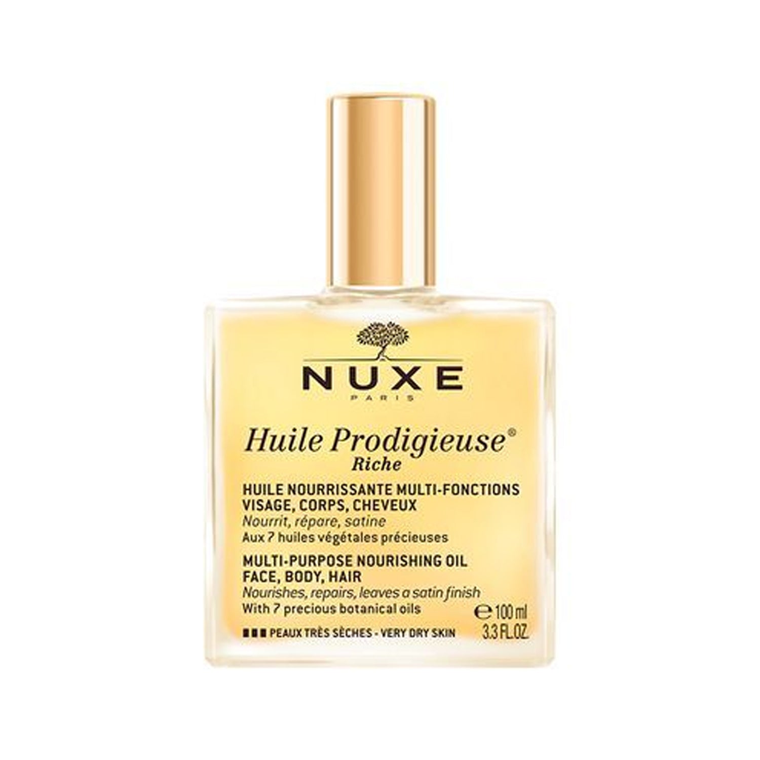 NUXE NUXE Huile Prodigieuse Riche Multi-Purpose Nourishing Oil 100ml - soothing - front bottle shot