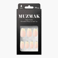 MUZMAK MUZMAK Nail Tips 36pcs #Novella(Coffin) - anti-aging - front bottle shot