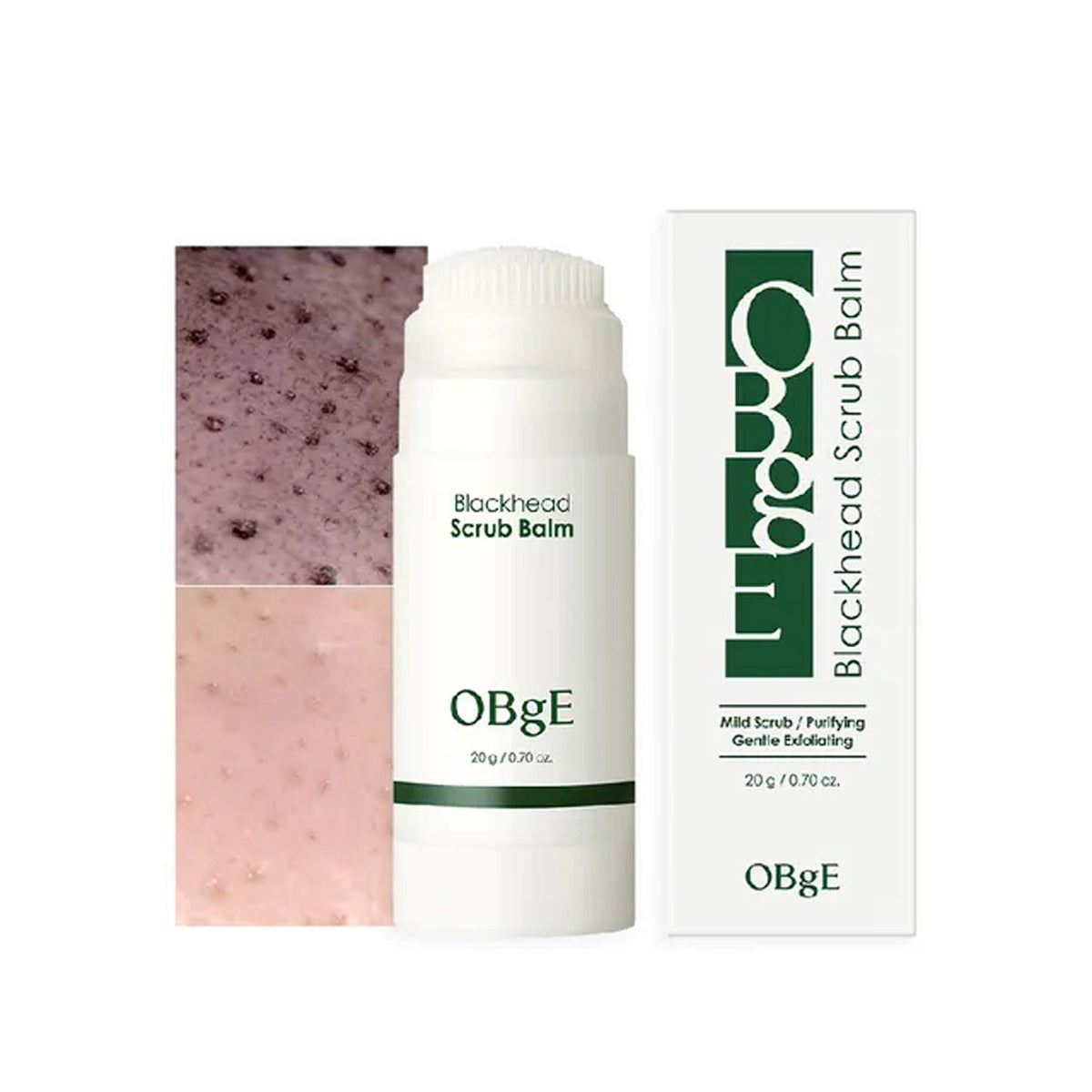 OBgE OBgE Blackhead Scrub Balm 20g - hydrating - front bottle shot