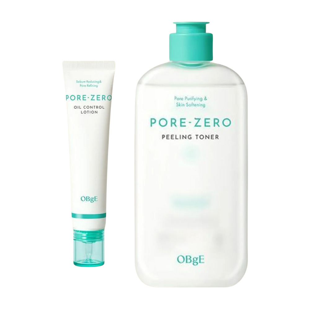OBgE OBgE Pore Zero Toner/Lotion 2P Set - hydrating - front bottle shot