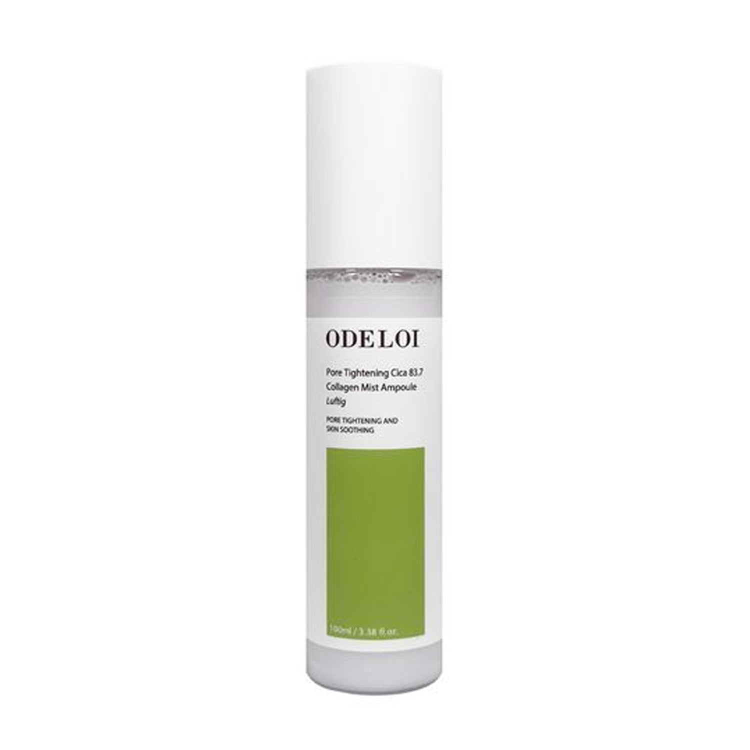 ODELOI ODELOI Pore Tightening Cica 83.7 Collagen Mist Ampoule Luftig 100ml - soothing - front bottle shot