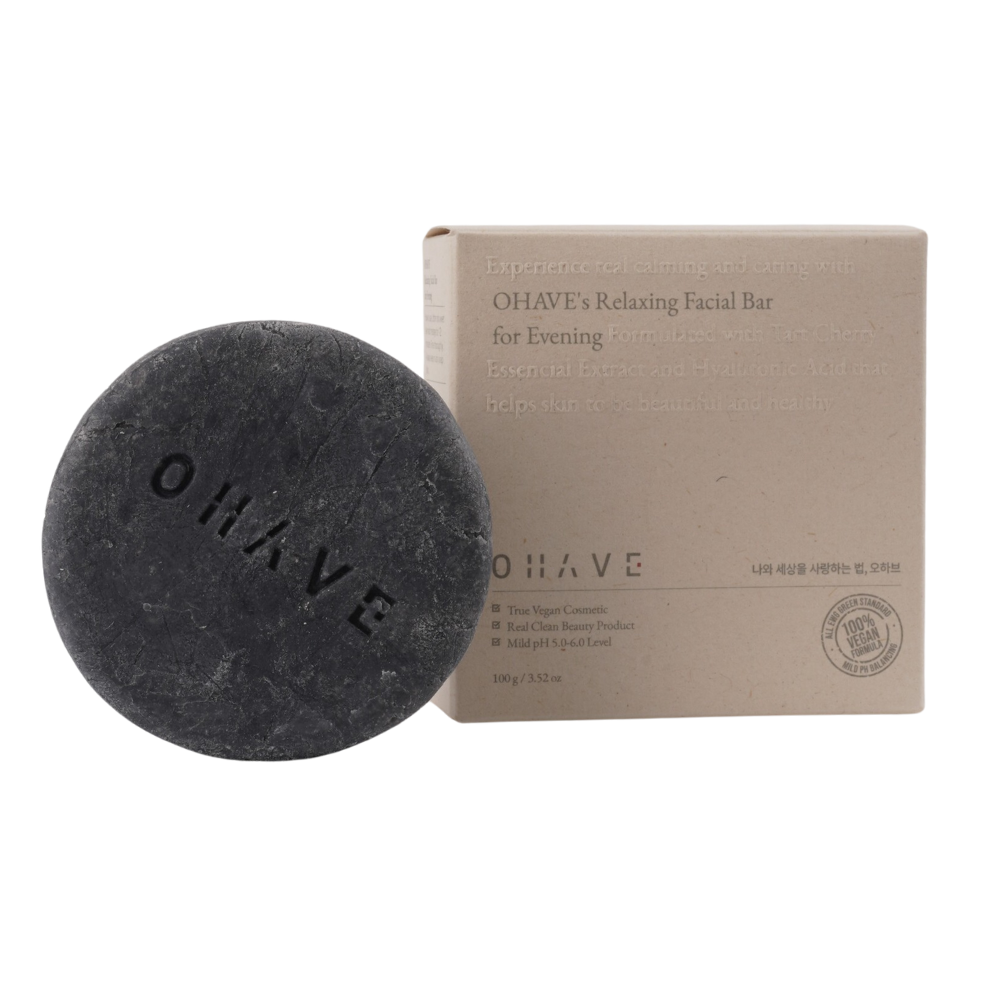 OHAVE OHAVE Relaxing Facial Bar For Evening 100g - hydrating - front bottle shot