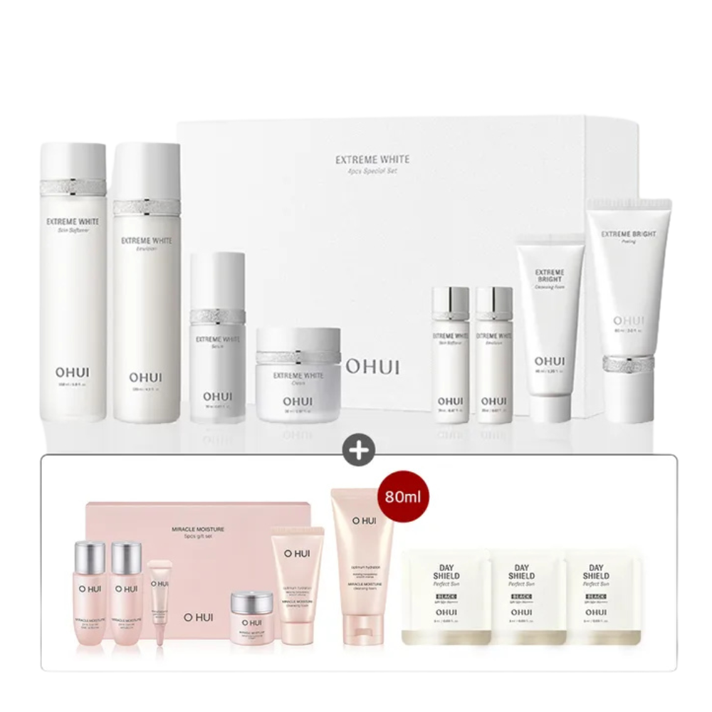OHUI OHUI Extreme White 4-Piece Special Set - hydrating - front bottle shot