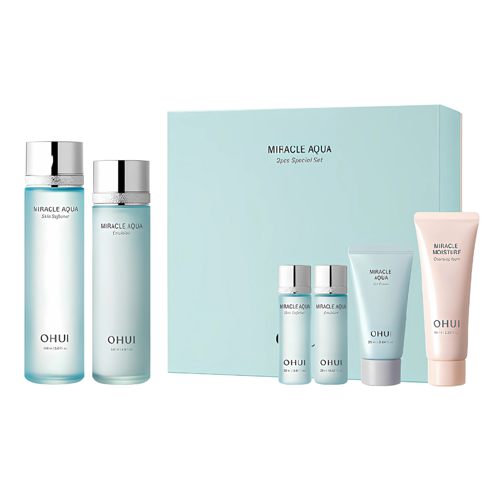 OHUI OHUI Miracle Aqua 2-Piece Special Set - hydrating - front bottle shot