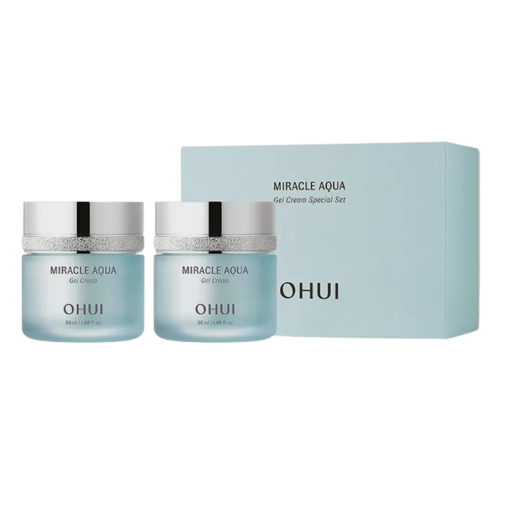 OHUI OHUI Miracle Aqua Cream Duo Edition 50ml x 2ea - hydrating - front bottle shot