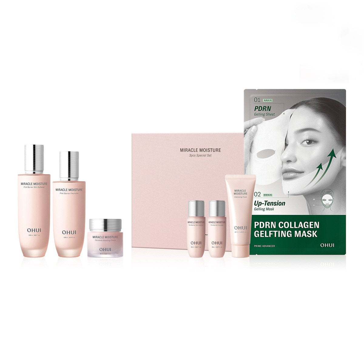 OHUI OHUI Miracle Moisture 3-Piece Special Set - hydrating - front bottle shot