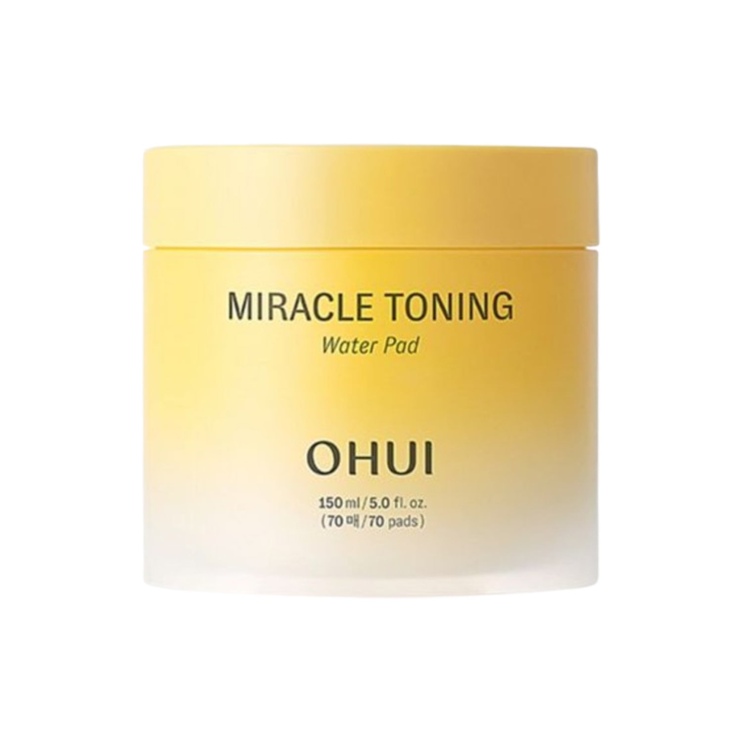 OHUI OHUI Miracle Toning Water Pad 70ea - hydrating - front bottle shot