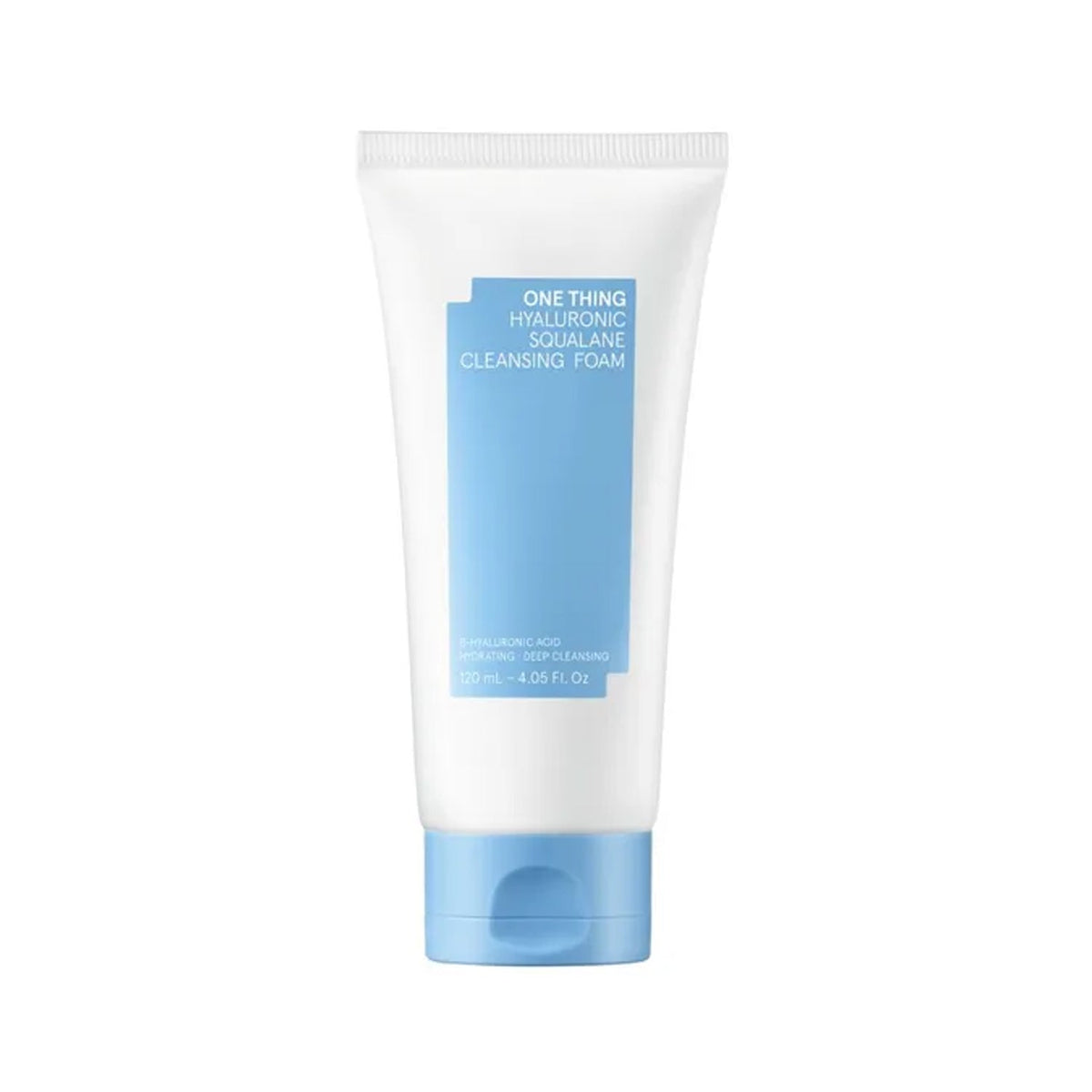 ONE THING ONE THING Hyaluronic Squalane Cleansing Foam 120ml - hydrating - front bottle shot