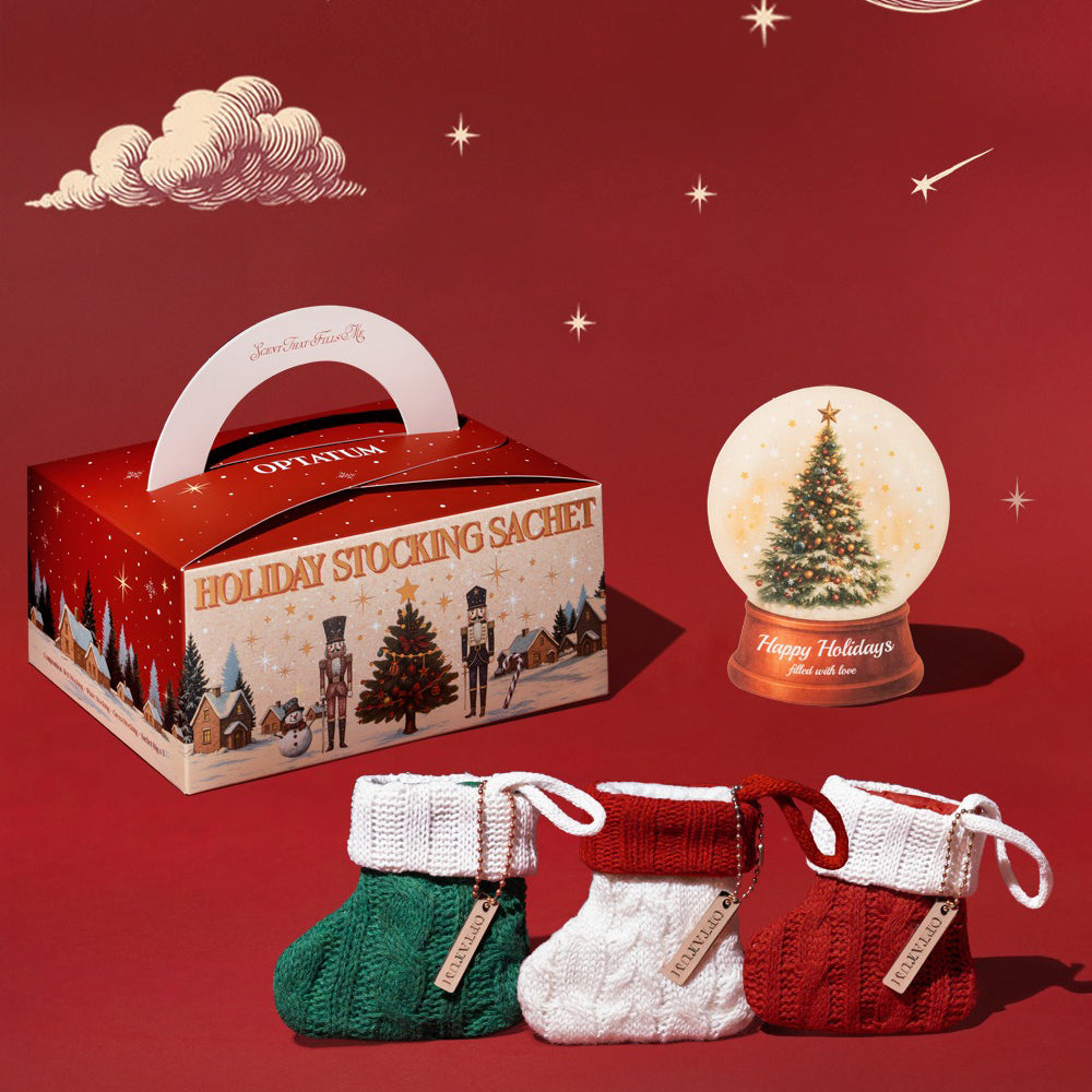 OPTATUM [Gift Packaging] OPTATUM Holiday Stocking Sachet Trio Gift Set - sun protection - front bottle shot