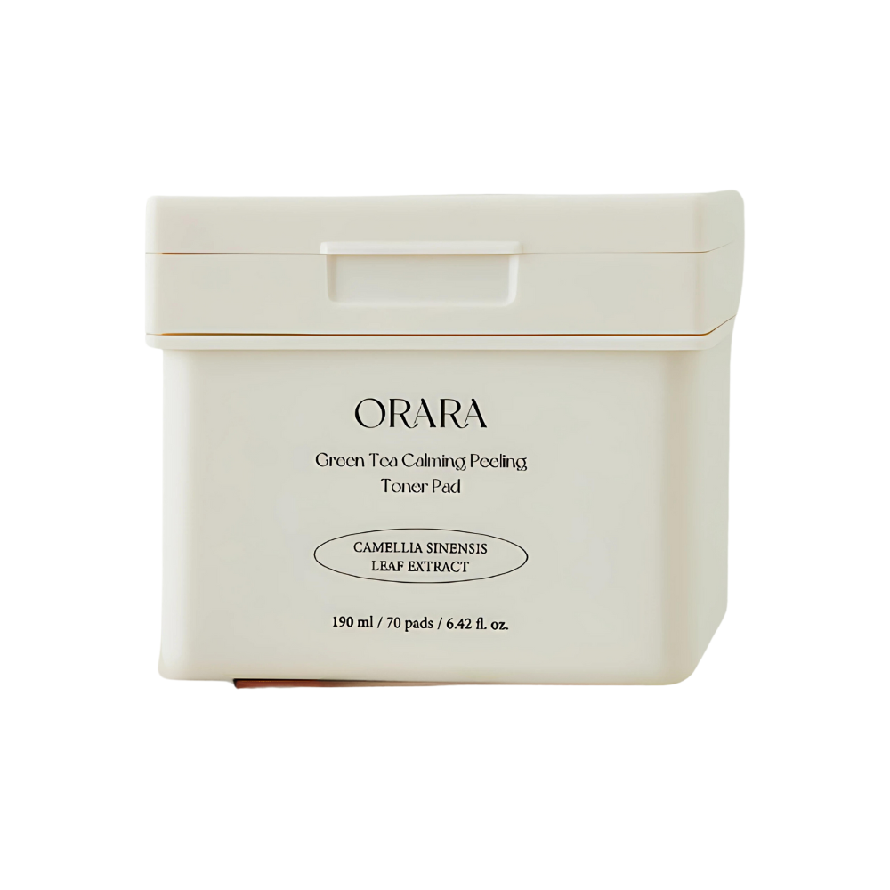 ORARA ORARA Green Tea Calming Peeling Toner Pads 190ml  * 70 Pads - soothing - front bottle shot
