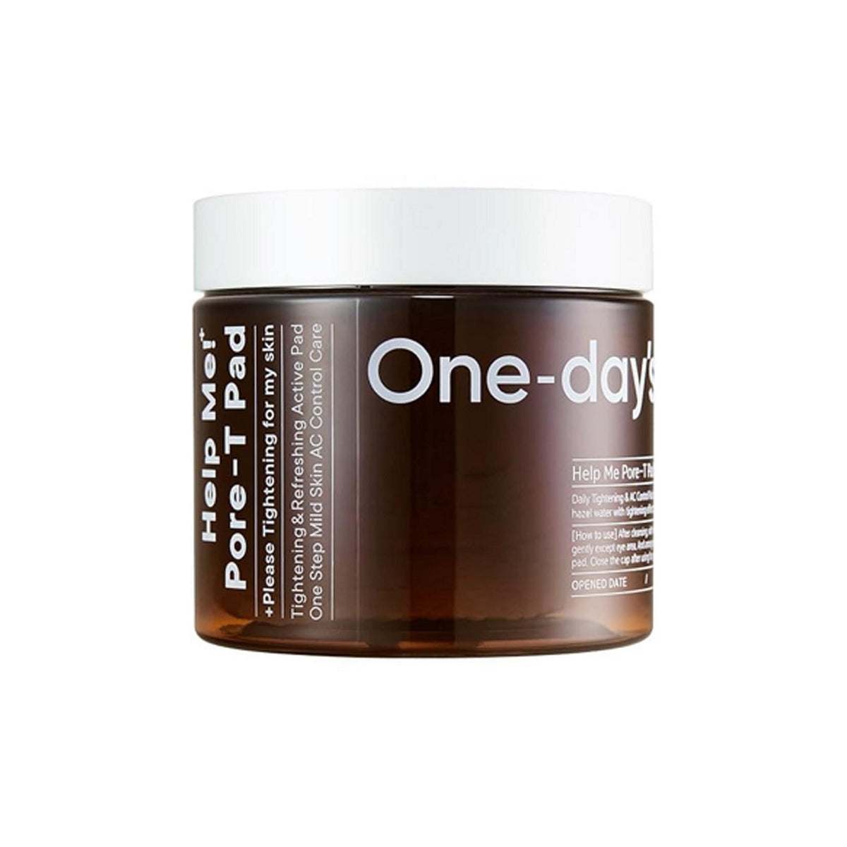 One-day`s you One-day's you Help Me PORE-T Pad 125ml (60pads) - hydrating - front bottle shot