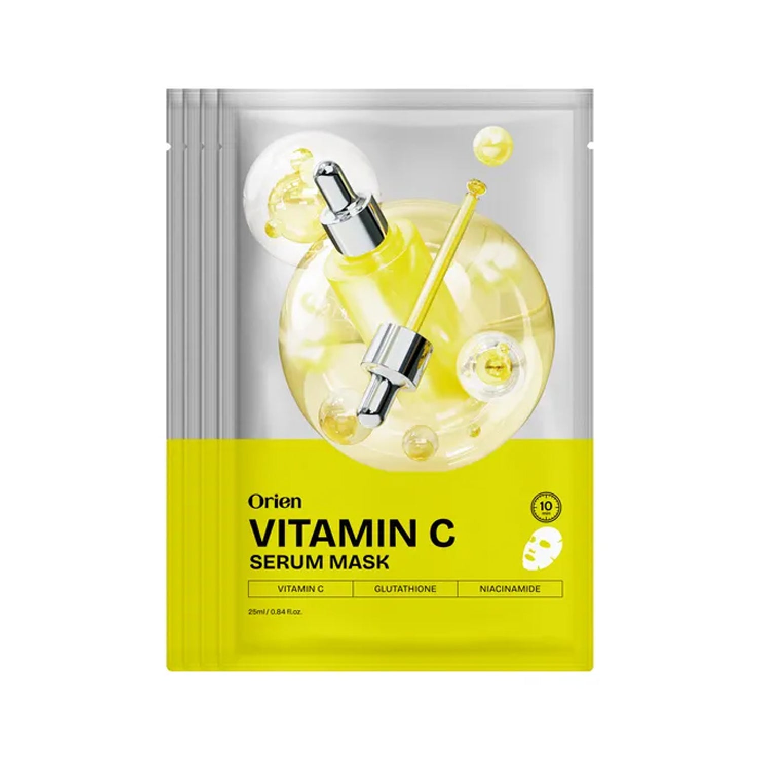 Orien Orien Vitamin C Serum Mask 4 sheets - hydrating - front bottle shot