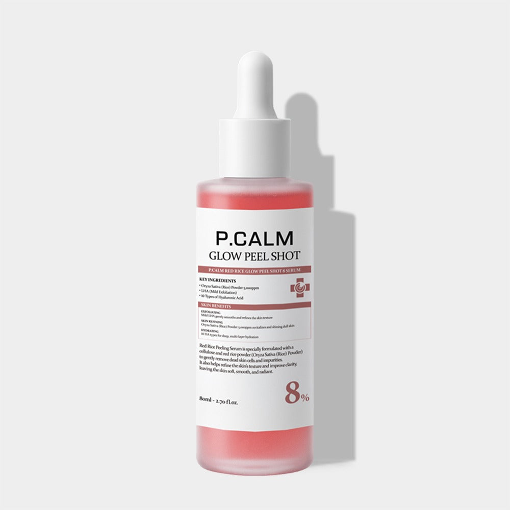 P.CALM P.CALM Red Rice Glow Peel Shot 8 Serum 80ml - daily care - front bottle shot